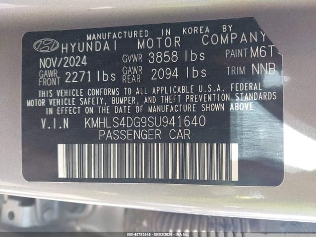 2025 HYUNDAI ELANTRA SEL CONVENIENCE 9