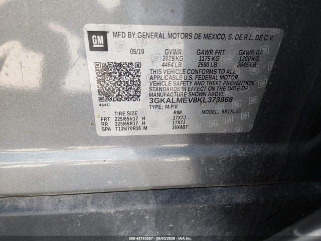 2019 GMC TERRAIN SLE 9