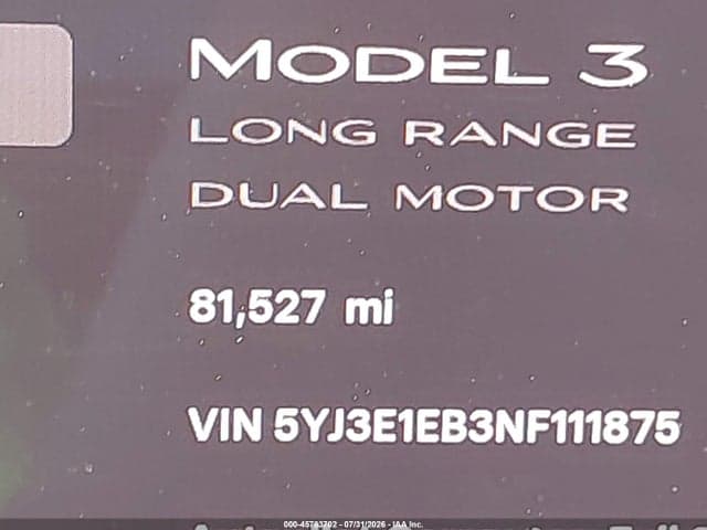 2022 TESLA MODEL 3 LONG RANGE DUAL MOTOR ALL-WHEEL DRIVE 15