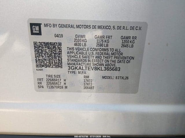 2019 GMC TERRAIN SLE 9