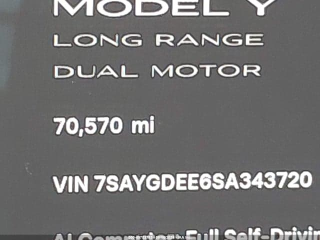2025 TESLA MODEL Y LONG RANGE DUAL MOTOR ALL-WHEEL DRIVE 16