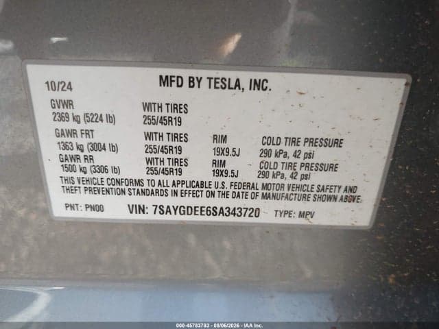2025 TESLA MODEL Y LONG RANGE DUAL MOTOR ALL-WHEEL DRIVE 9