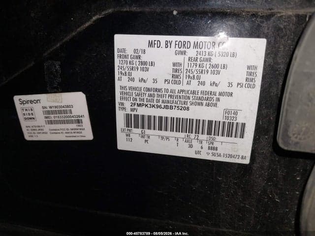 2018 FORD EDGE TITANIUM 9