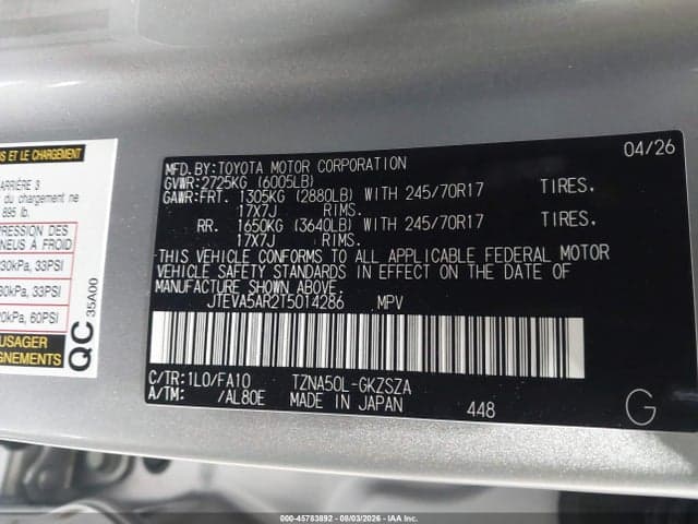 2026 TOYOTA 4RUNNER SR5 9