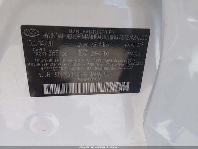 2020 HYUNDAI ELANTRA SEL/VALUE/LIMITED 9