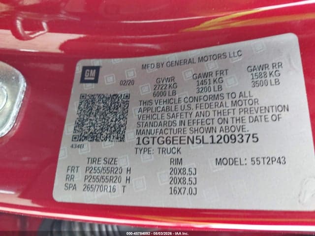 2020 GMC CANYON 4WD SHORT BOX DENALI 9