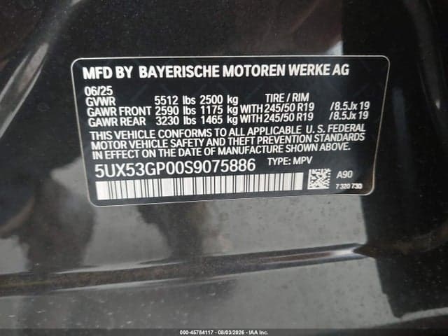 2025 BMW X3 30 XDRIVE 9