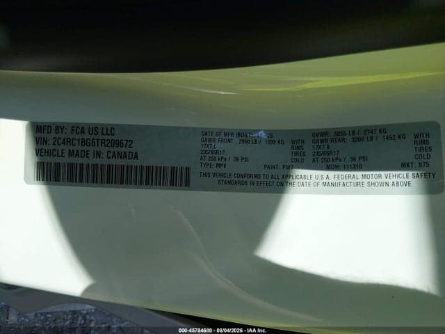 2026 CHRYSLER PACIFICA SELECT 9