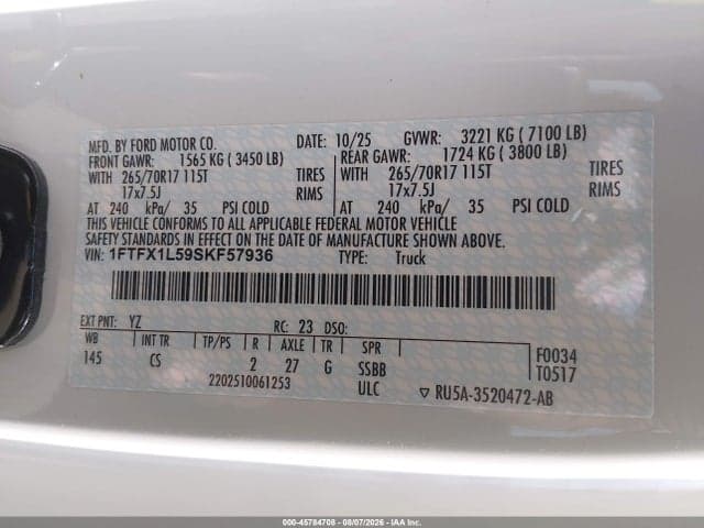 2025 FORD F-150 XL 9