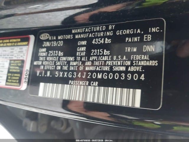 2021 KIA K5 EX 9