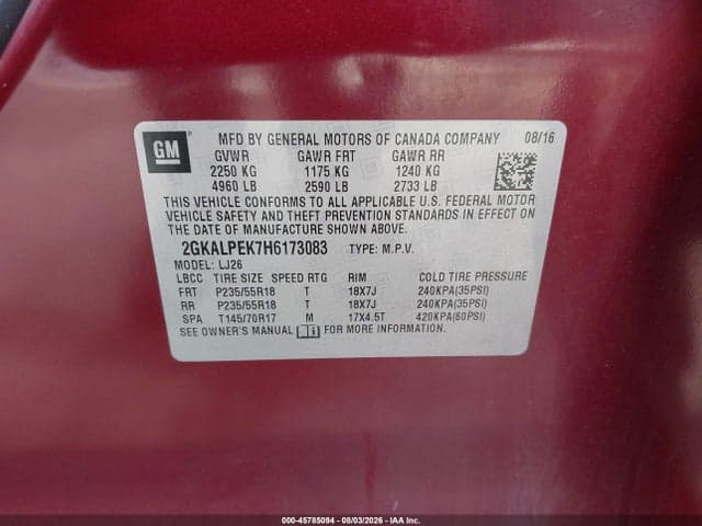 2017 GMC TERRAIN SLT 9