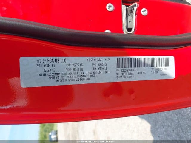 2017 DODGE CHARGER SE RWD 9