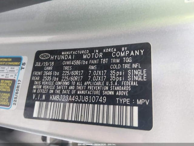 2018 HYUNDAI TUCSON SE 9