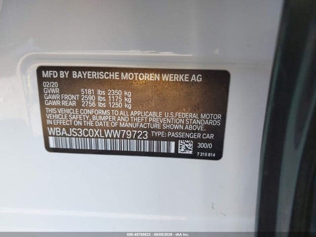 2020 BMW 540I XDRIVE 9