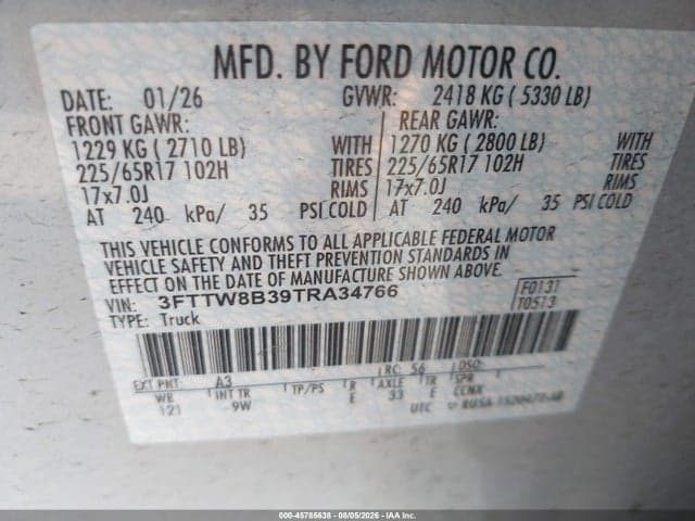 2026 FORD MAVERICK XL 9