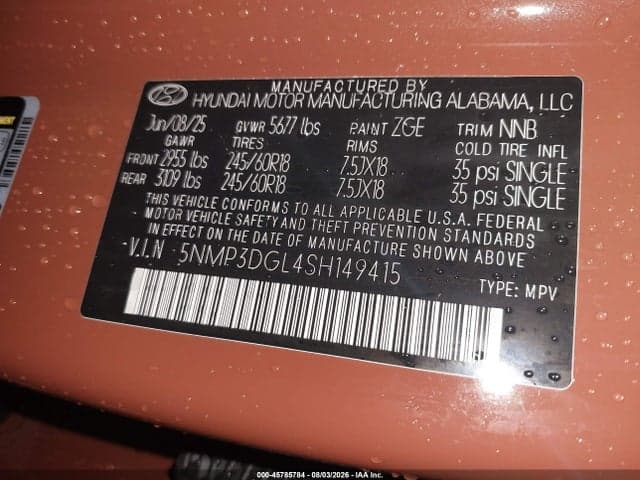 2025 HYUNDAI SANTA FE XRT 9