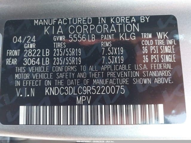 2024 KIA EV6 WIND 9