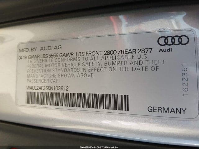 2019 AUDI A6 55 PREMIUM 9