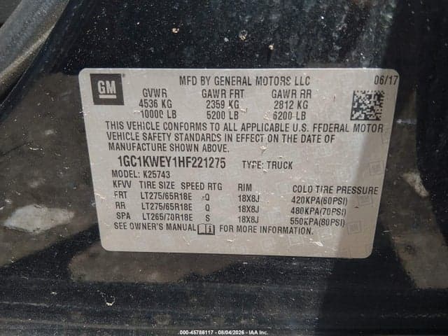 2017 CHEVROLET SILVERADO 2500HD LTZ 9