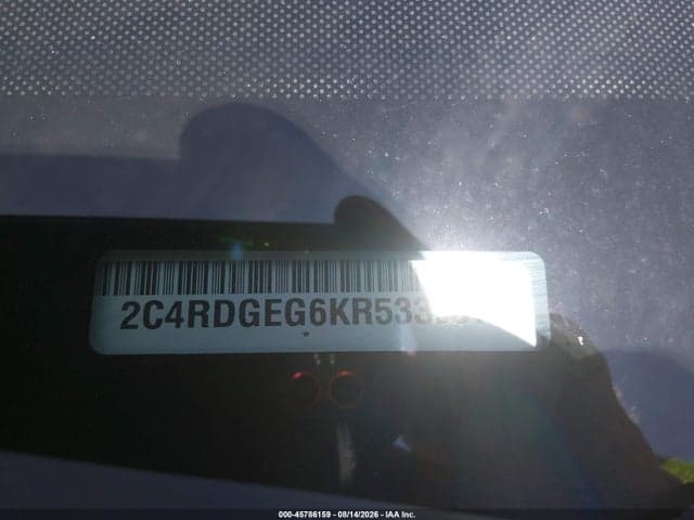 2019 DODGE GRAND CARAVAN GT 9