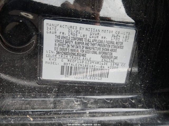 2021 NISSAN VERSA S XTRONIC CVT 9