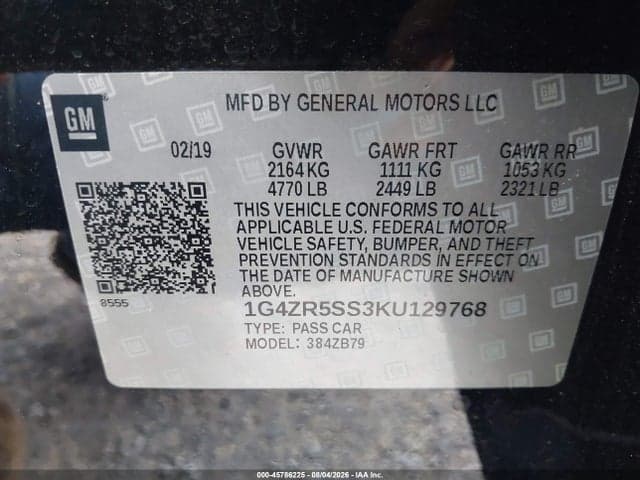 2019 BUICK LACROSSE AWD ESSENCE 9