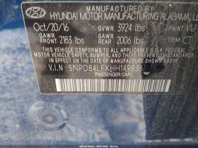 2017 HYUNDAI ELANTRA VALUE EDITION 9