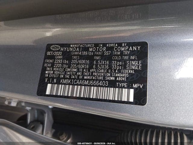 2021 HYUNDAI KONA SE 9