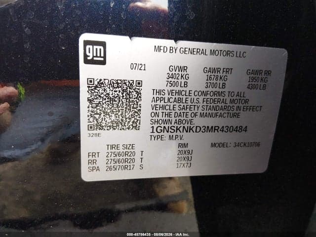 2021 CHEVROLET TAHOE 4WD LT 9