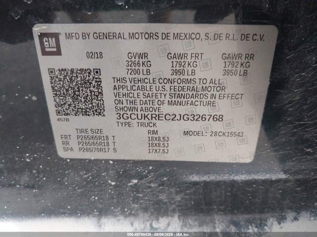 2018 CHEVROLET SILVERADO 1500 1LT 9