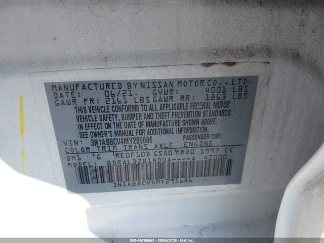2021 NISSAN SENTRA SV XTRONIC CVT 9
