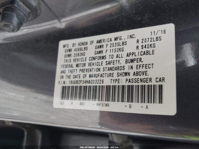 2017 ACURA TLX TECHNOLOGY PACKAGE 9