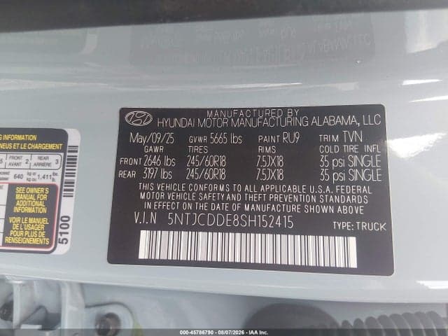 2025 HYUNDAI SANTA CRUZ SEL ACTIVITY 9