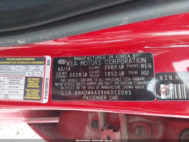 2017 KIA RIO LX 9