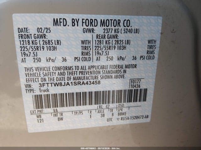 2025 FORD MAVERICK XLT 9