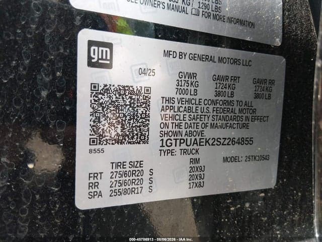 2025 GMC SIERRA 1500 4WD SHORT BOX PRO 9