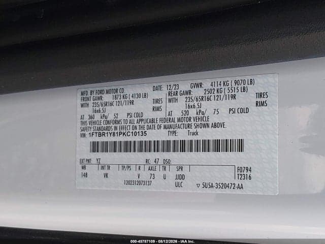 2023 FORD TRANSIT-250 9