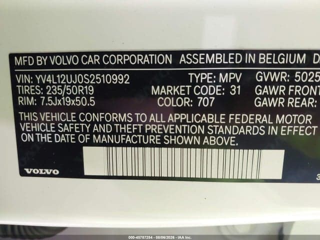 2025 VOLVO XC40 B5 CORE BRIGHT THEME 9