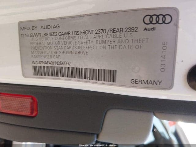 2017 AUDI A4 2.0T PREMIUM 9