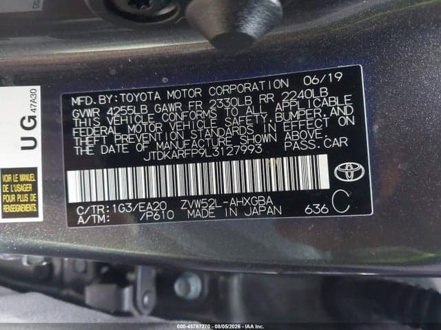 2020 TOYOTA PRIUS PRIME LIMITED 9