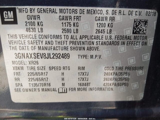 2018 CHEVROLET EQUINOX LT 9