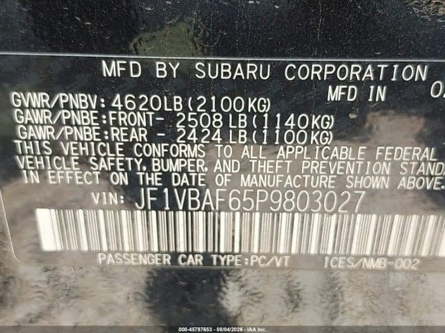 2023 SUBARU WRX PREMIUM 9