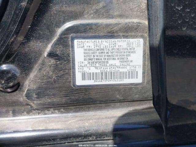 2017 NISSAN SENTRA SV 9