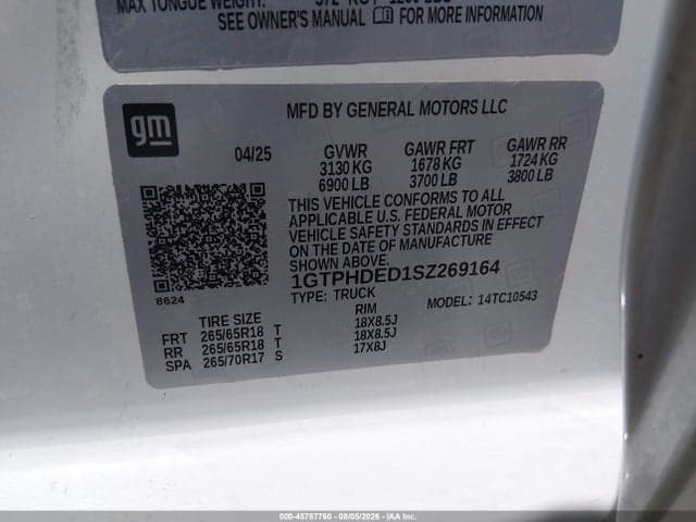 2025 GMC SIERRA 1500 2WD SHORT BOX SLT 9