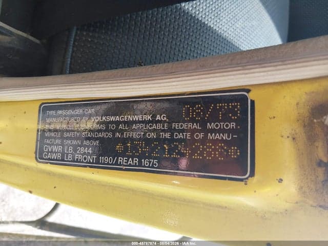 1974 VOLKSWAGEN BEETLE 9