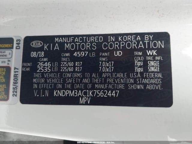2019 KIA SPORTAGE LX 9