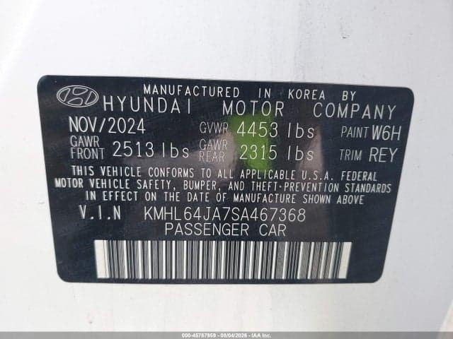 2025 HYUNDAI SONATA SEL 9