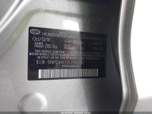 2020 HYUNDAI ELANTRA VALUE EDITION 9