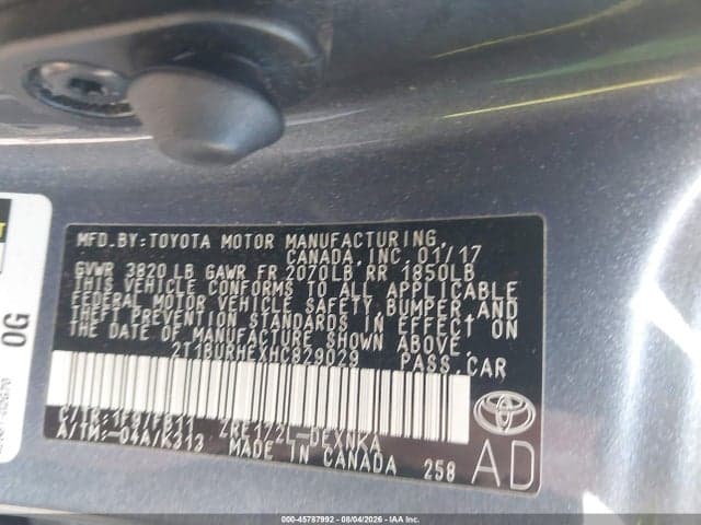 2017 TOYOTA COROLLA LE 9