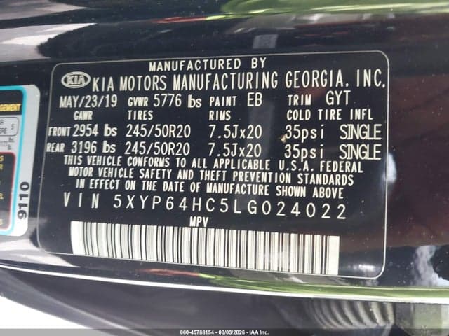 2020 KIA TELLURIDE S 9